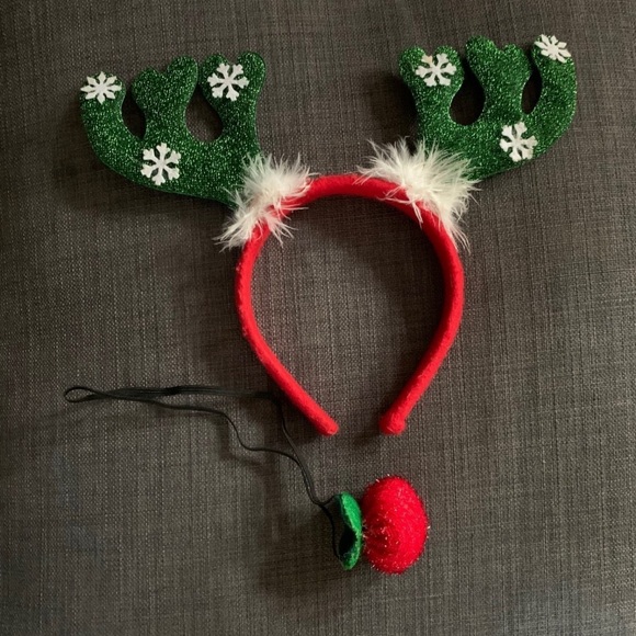 Christmas Santa’s reindeer headband - Picture 2 of 3